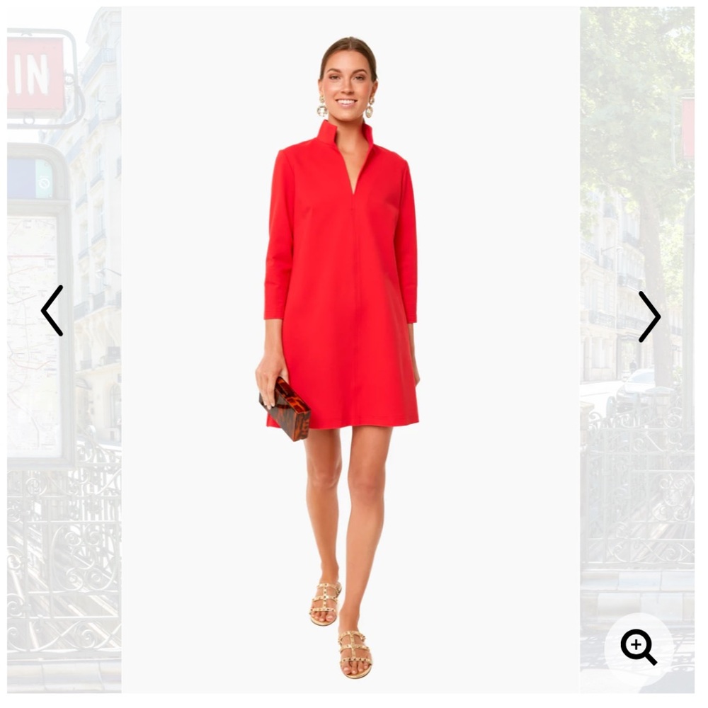 NWT Tuckernuck Poppy Red Ponte Clifton Dress